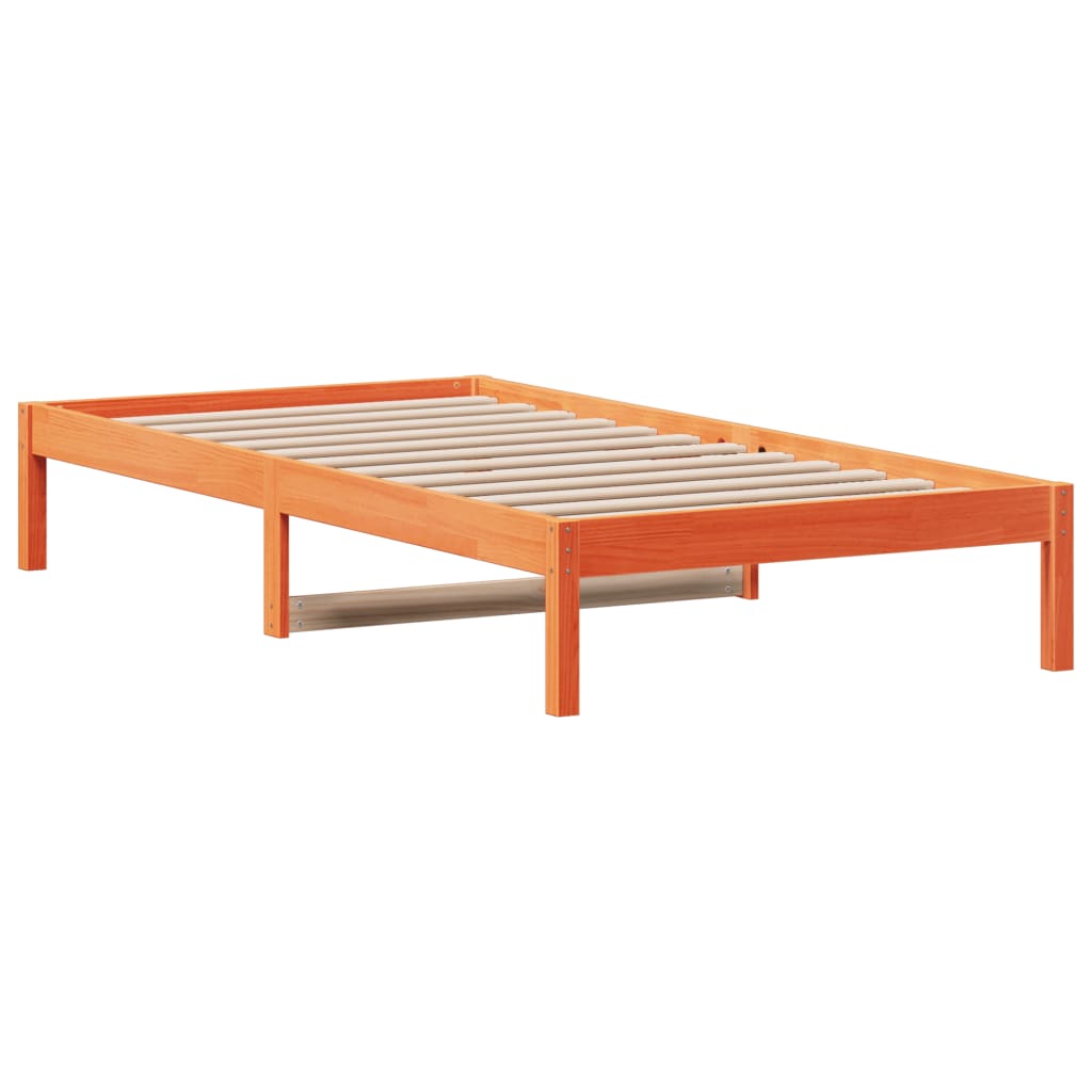 Lit de jour sans matelas cire marron 90x200 cm bois pin massif - XIOS