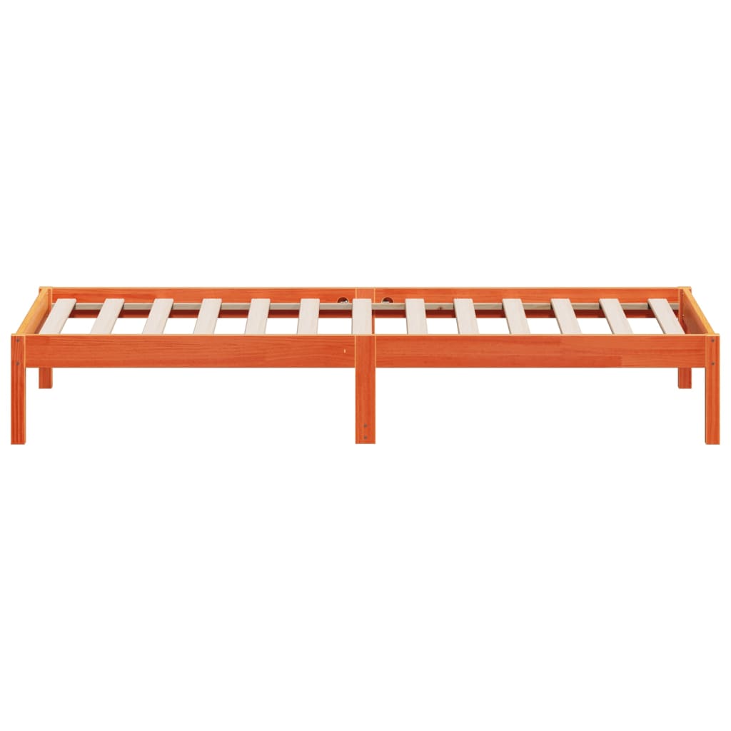 Lit de jour sans matelas cire marron 90x200 cm bois pin massif - XIOS