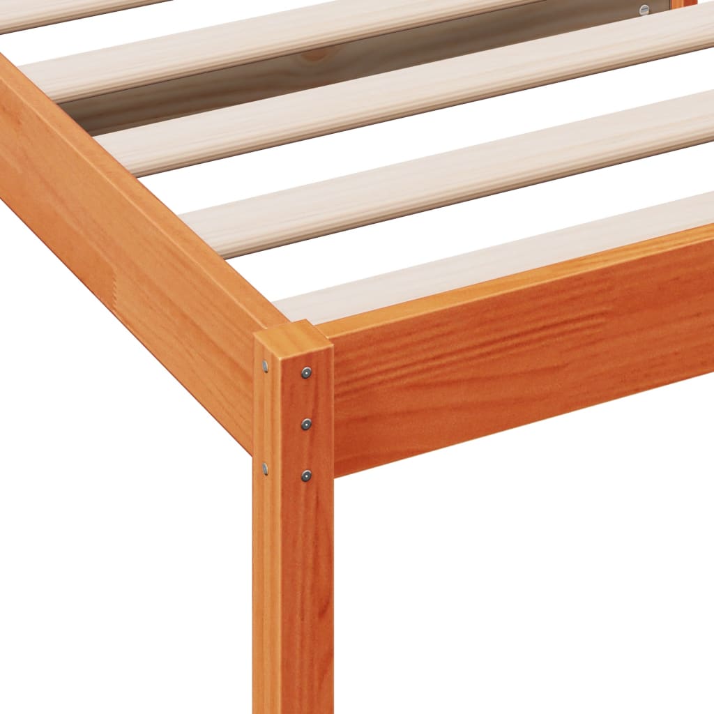 Lit de jour sans matelas cire marron 90x200 cm bois pin massif - XIOS