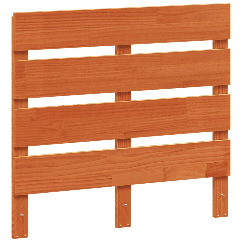 Tête de lit cire marron 90 cm bois massif de pin - XIOS