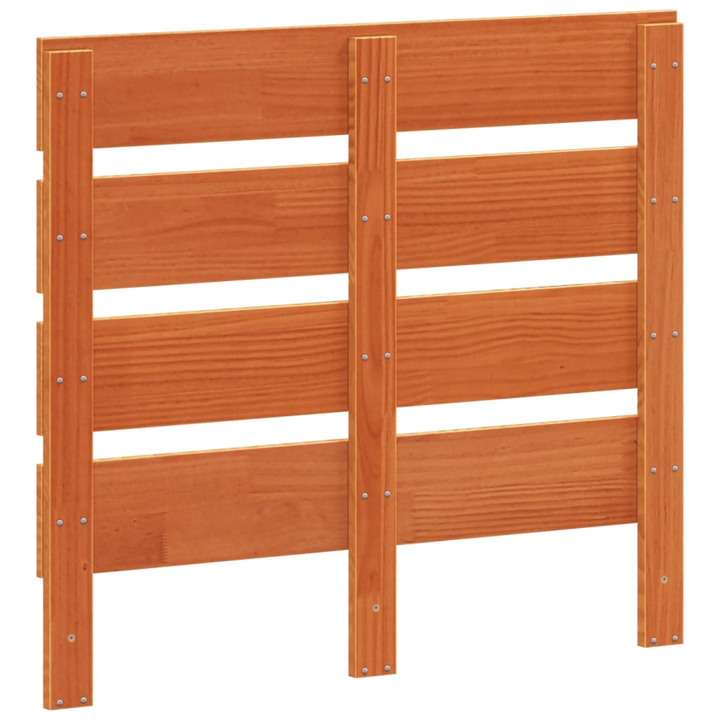 Tête de lit cire marron 90 cm bois massif de pin - XIOS