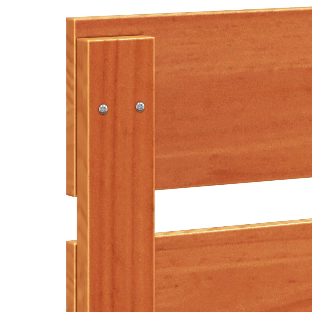 Tête de lit cire marron 90 cm bois massif de pin - XIOS