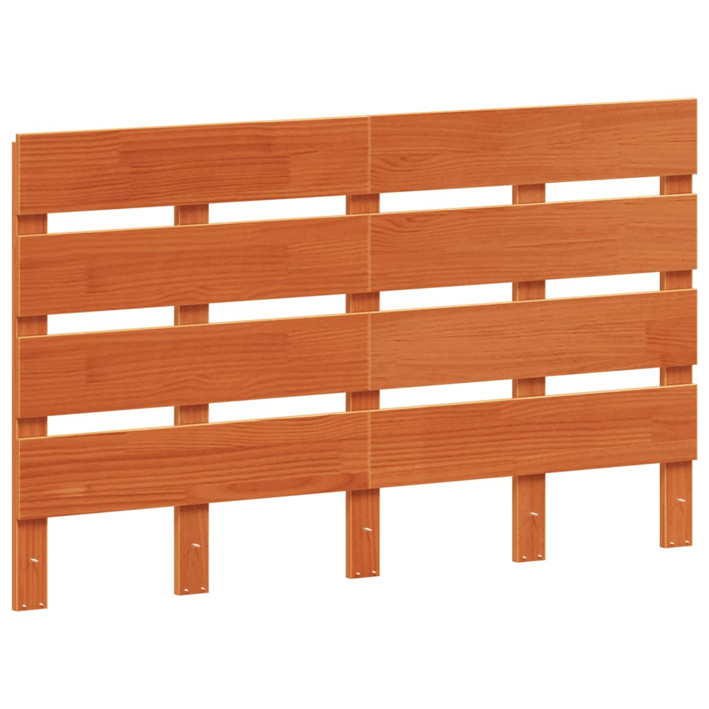 Tête de lit cire marron 135 cm bois massif de pin - XIOS