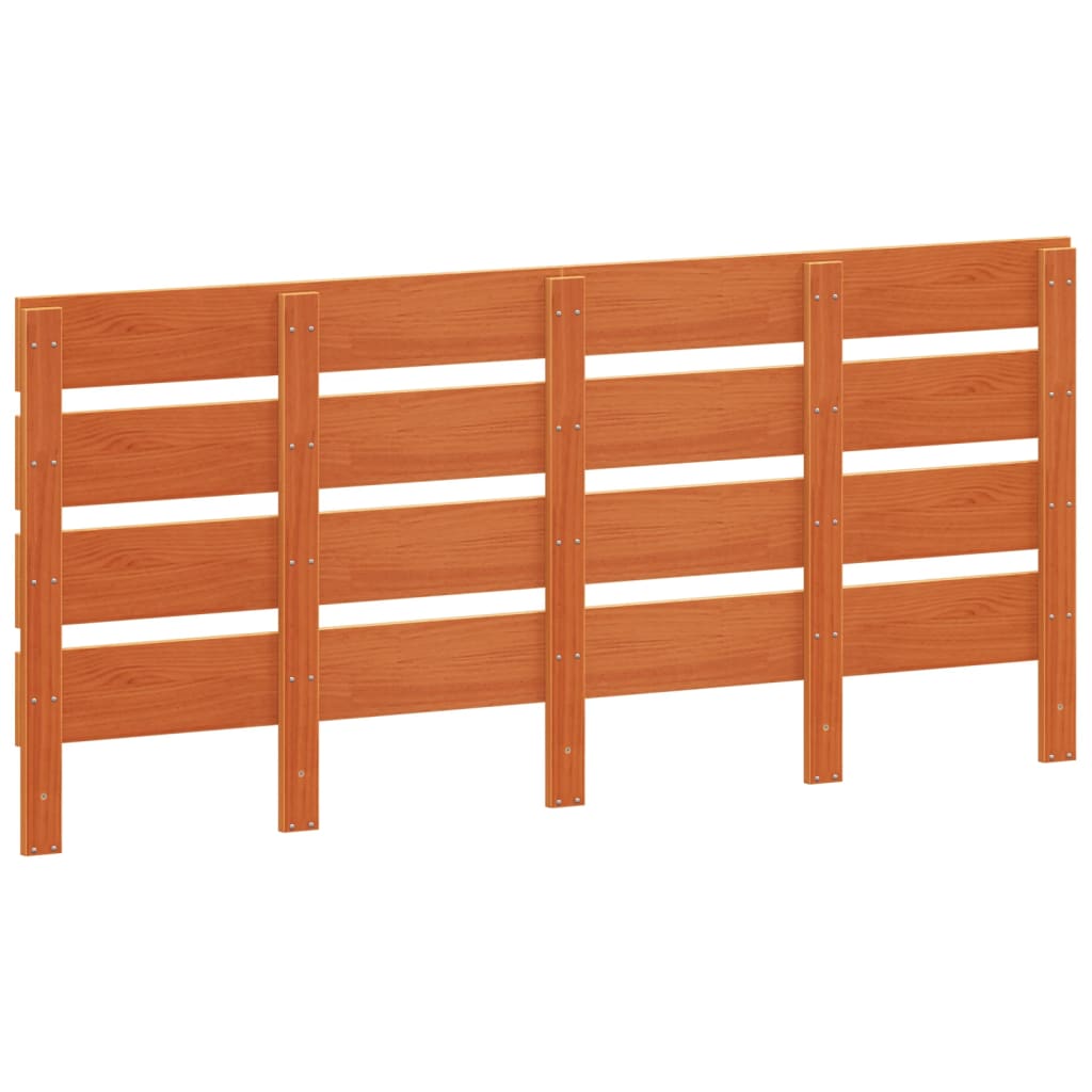 Tête de lit cire marron 135 cm bois massif de pin - XIOS