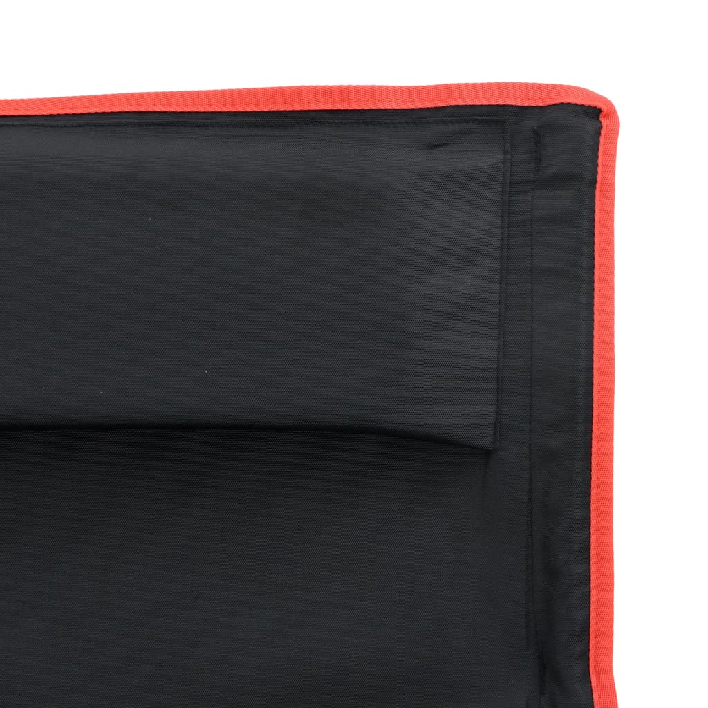 Chaise de camping pliables lot de 2 noir tissu oxford aluminium Meubles de camping vidaXL