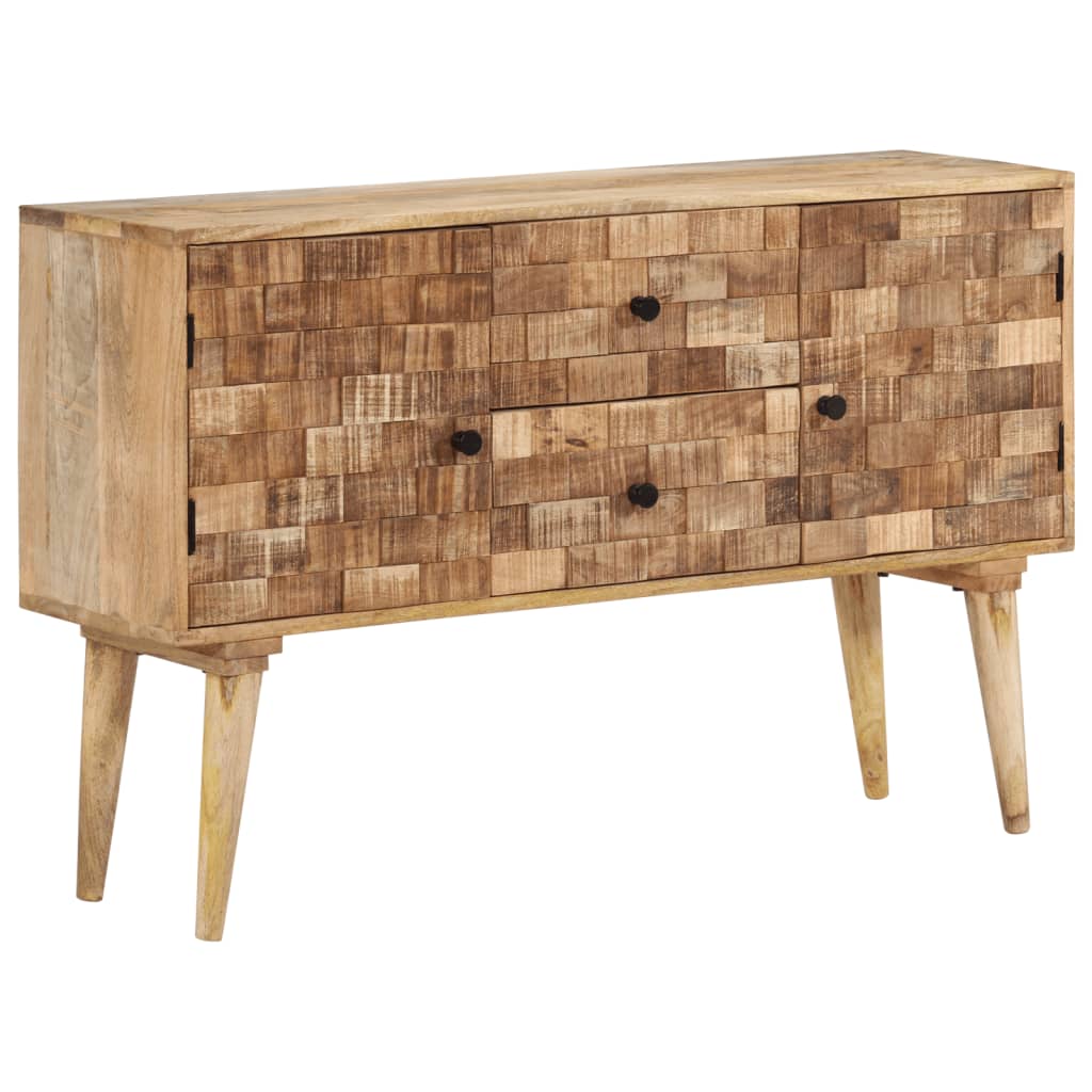 Buffet 110x30x70 cm bois massif de manguier - XIOS