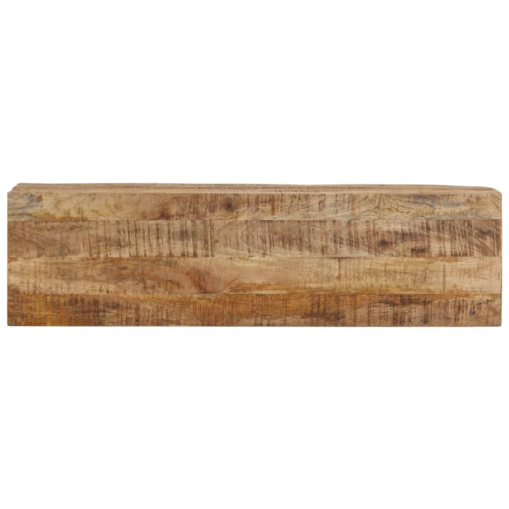 Table console 110x30x75 cm bois de manguier massif brut et fer - XIOS