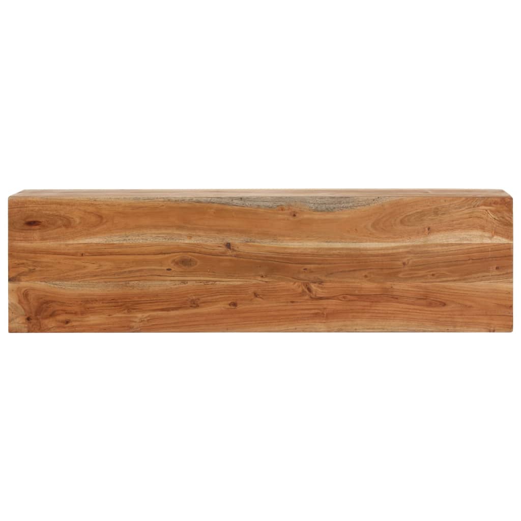 Table console 110x30x75 cm bois massif d'acacia et fer - XIOS