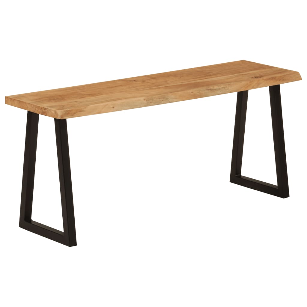 Banc avec bord vivant 105 cm bois d'acacia massif - XIOS