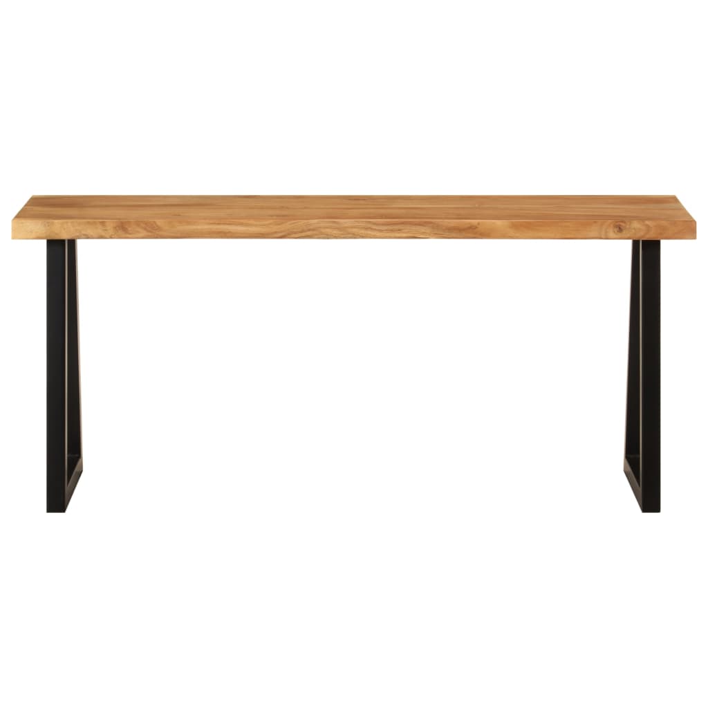 Banc avec bord vivant 105 cm bois d'acacia massif - XIOS