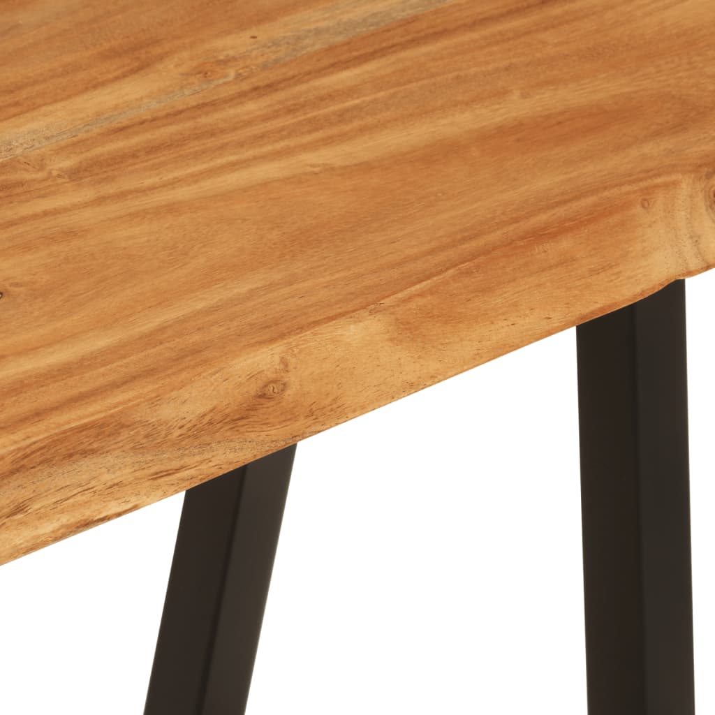 Banc avec bord vivant 105 cm bois d'acacia massif - XIOS