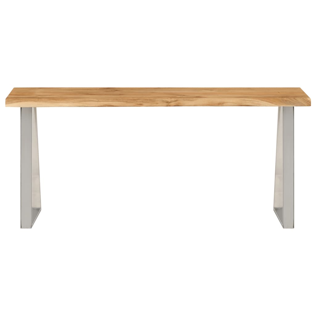 Banc avec bord vivant 105 cm bois d'acacia massif - XIOS