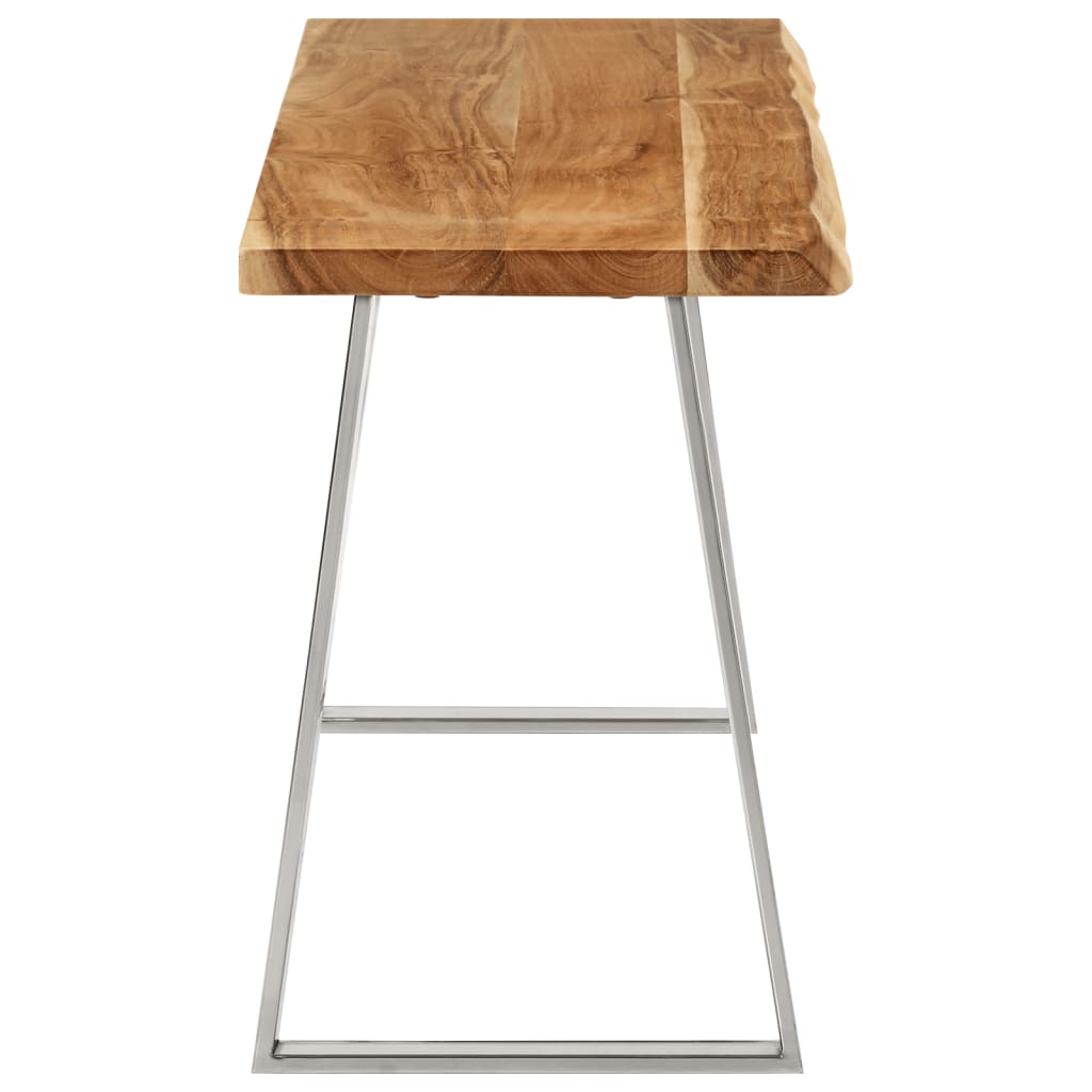 Banc avec bord vivant 105 cm bois d'acacia massif - XIOS