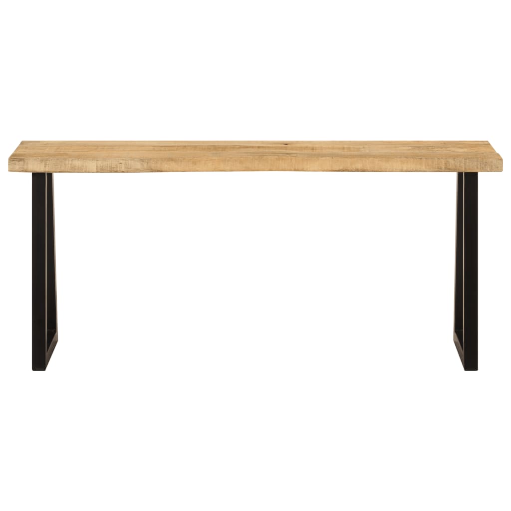 Banc avec bord vivant 105 cm bois de manguier massif - XIOS