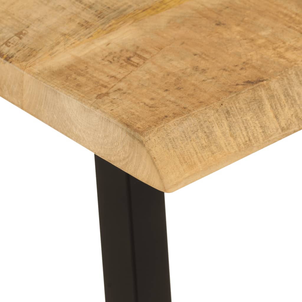Banc avec bord vivant 105 cm bois de manguier massif - XIOS