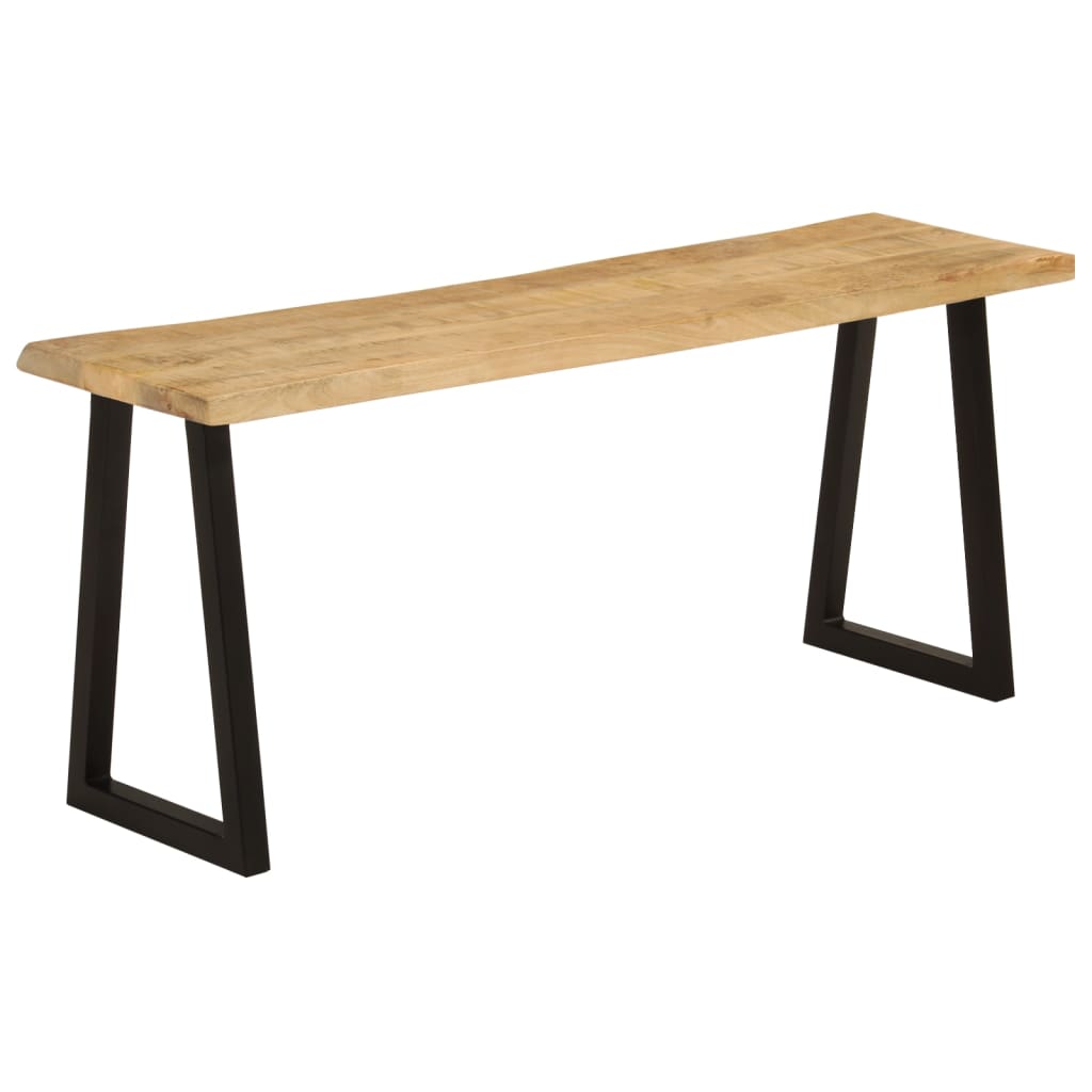 Banc avec bord vivant 105 cm bois de manguier massif - XIOS