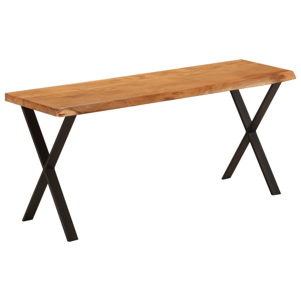 Banc avec bord vivant 105 cm bois d'acacia massif - XIOS