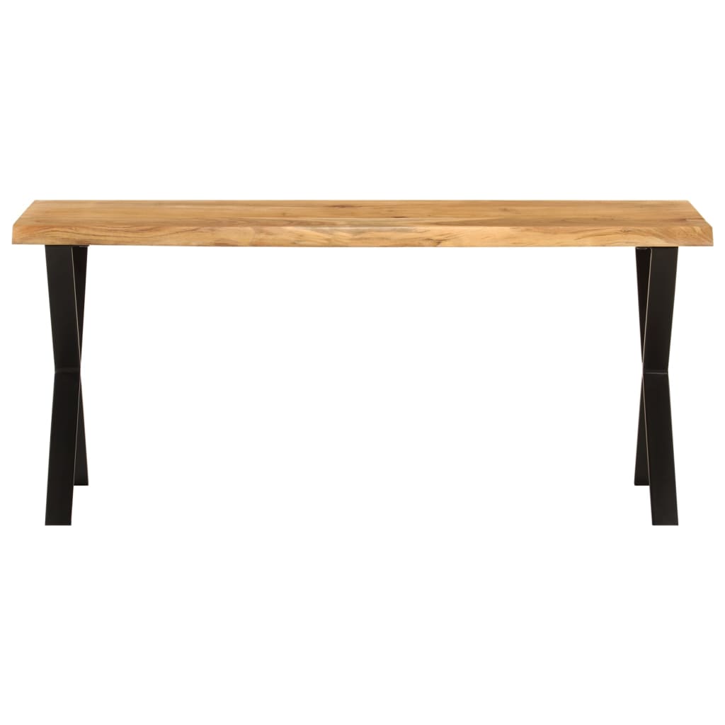 Banc avec bord vivant 105 cm bois d'acacia massif - XIOS