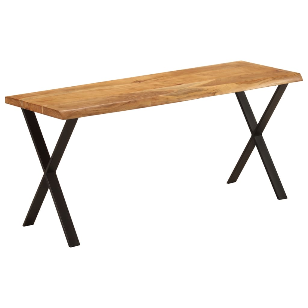 Banc avec bord vivant 105 cm bois d'acacia massif - XIOS