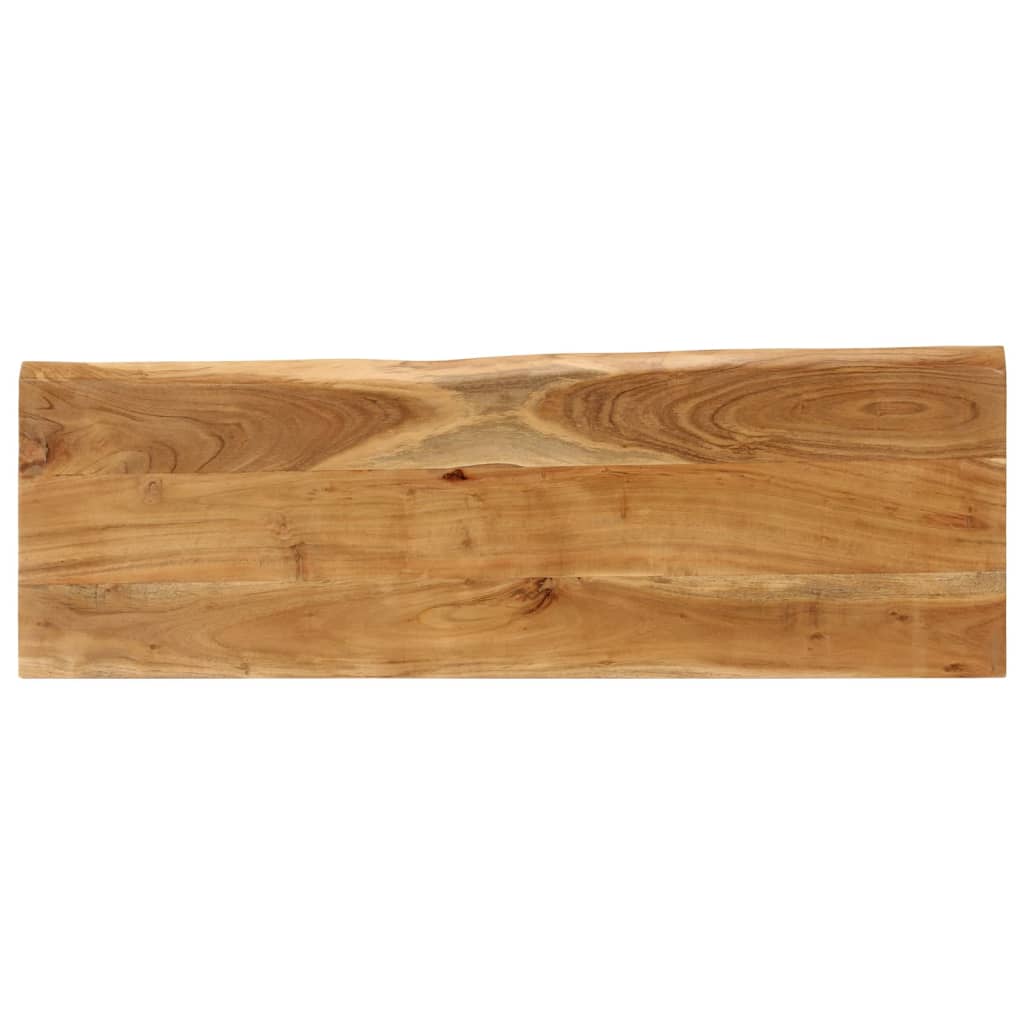 Banc avec bord vivant 105 cm bois d'acacia massif - XIOS