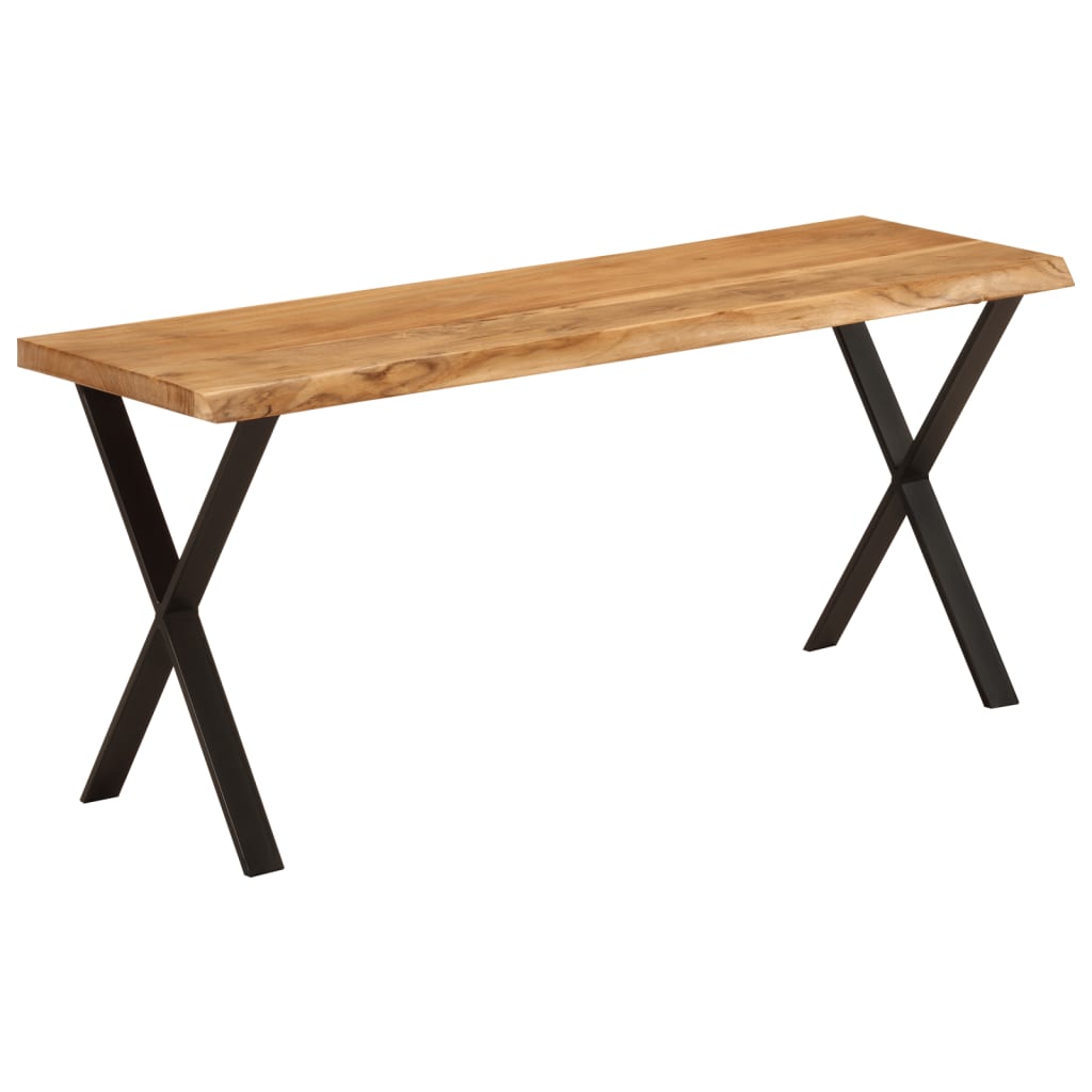 Banc avec bord vivant 105 cm bois d'acacia massif - XIOS
