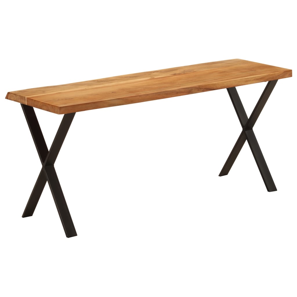 Banc avec bord vivant 105 cm bois d'acacia massif - XIOS