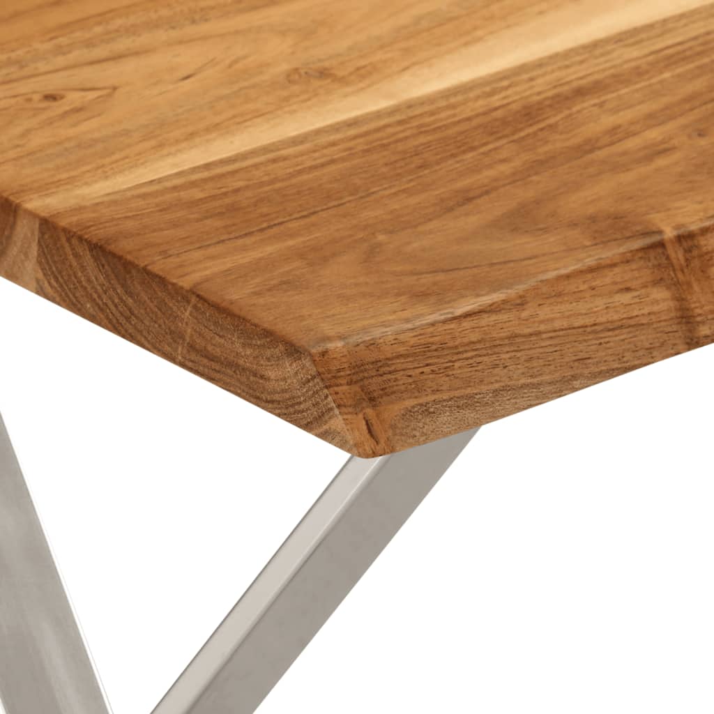 Banc avec bord vivant 105 cm bois d'acacia massif - XIOS