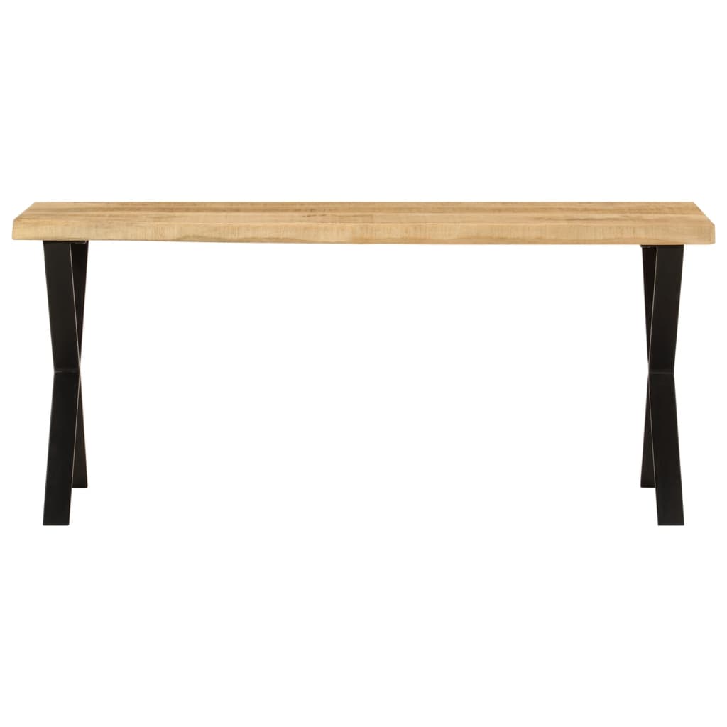 Banc avec bord vivant 105 cm bois de manguier massif - XIOS