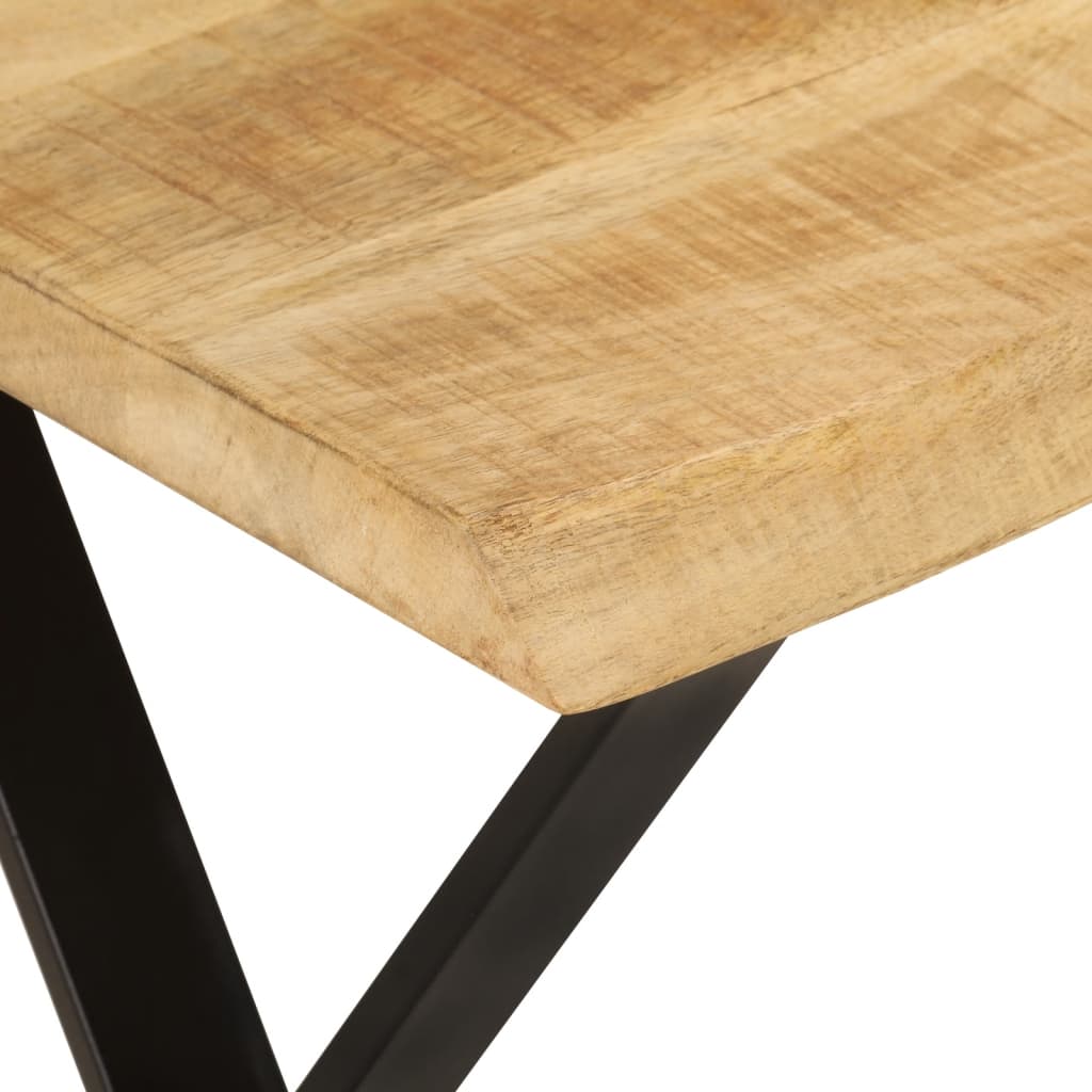 Banc avec bord vivant 105 cm bois de manguier massif - XIOS