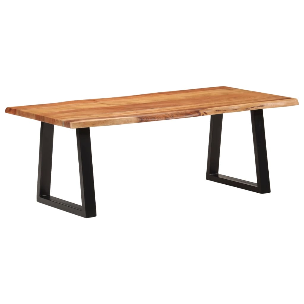 Table basse 110x55x40 cm bois massif d'acacia - XIOS