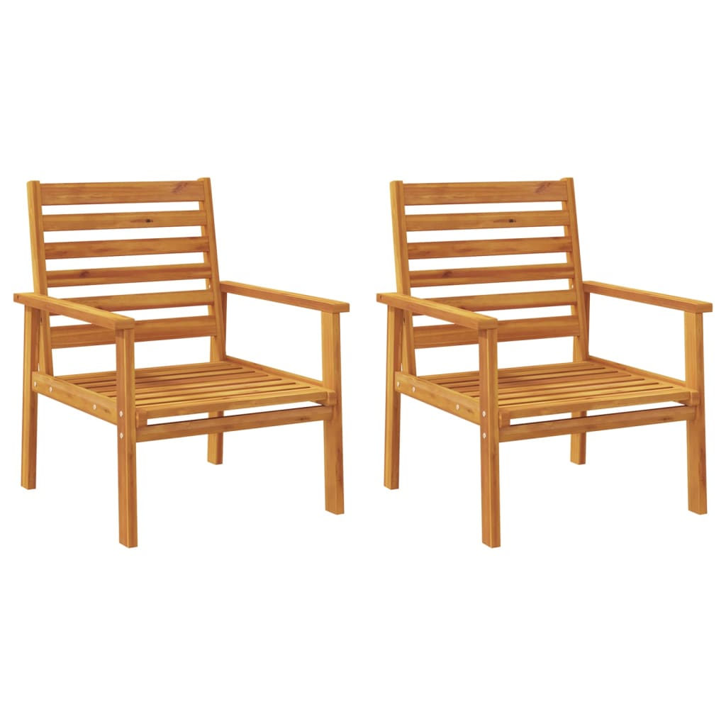 Salon de jardin 5 pcs bois d'acacia solide