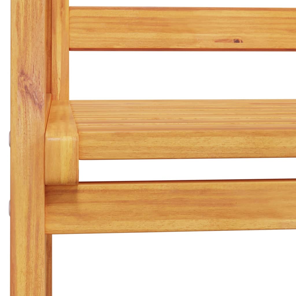 Salon de jardin 5 pcs bois d'acacia solide