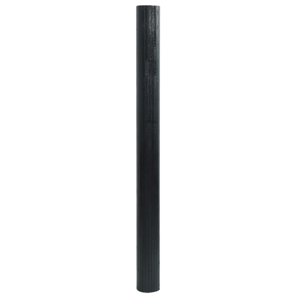 Cloison de séparation noir 165x250 cm bambou - XIOS