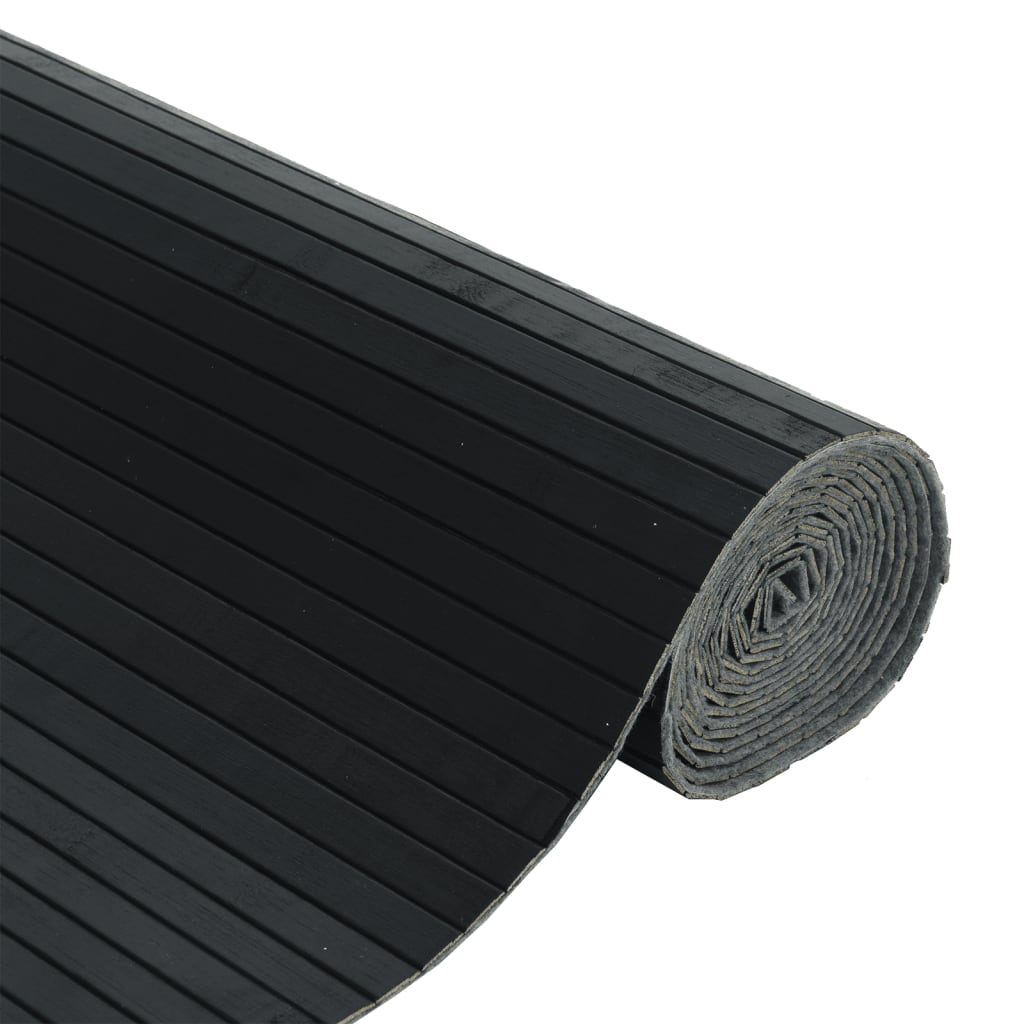 Cloison de séparation noir 165x250 cm bambou - XIOS