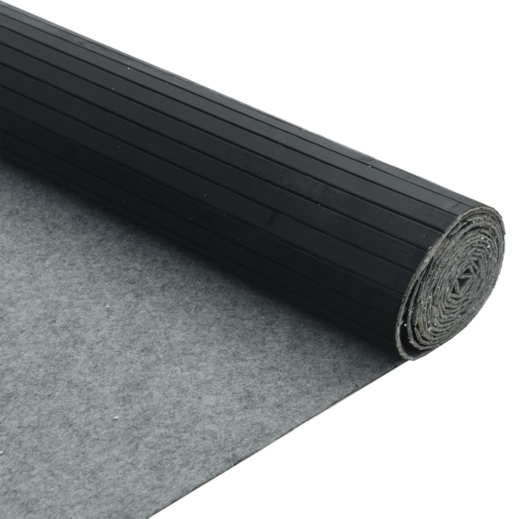 Cloison de séparation noir 165x250 cm bambou - XIOS