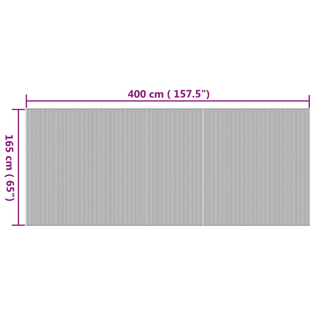 Cloison de séparation naturel 165x400 cm bambou Séparateurs de pièces vidaXL