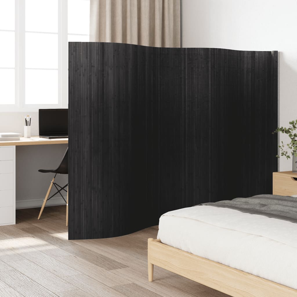 Cloison de séparation gris 165x400 cm bambou - XIOS