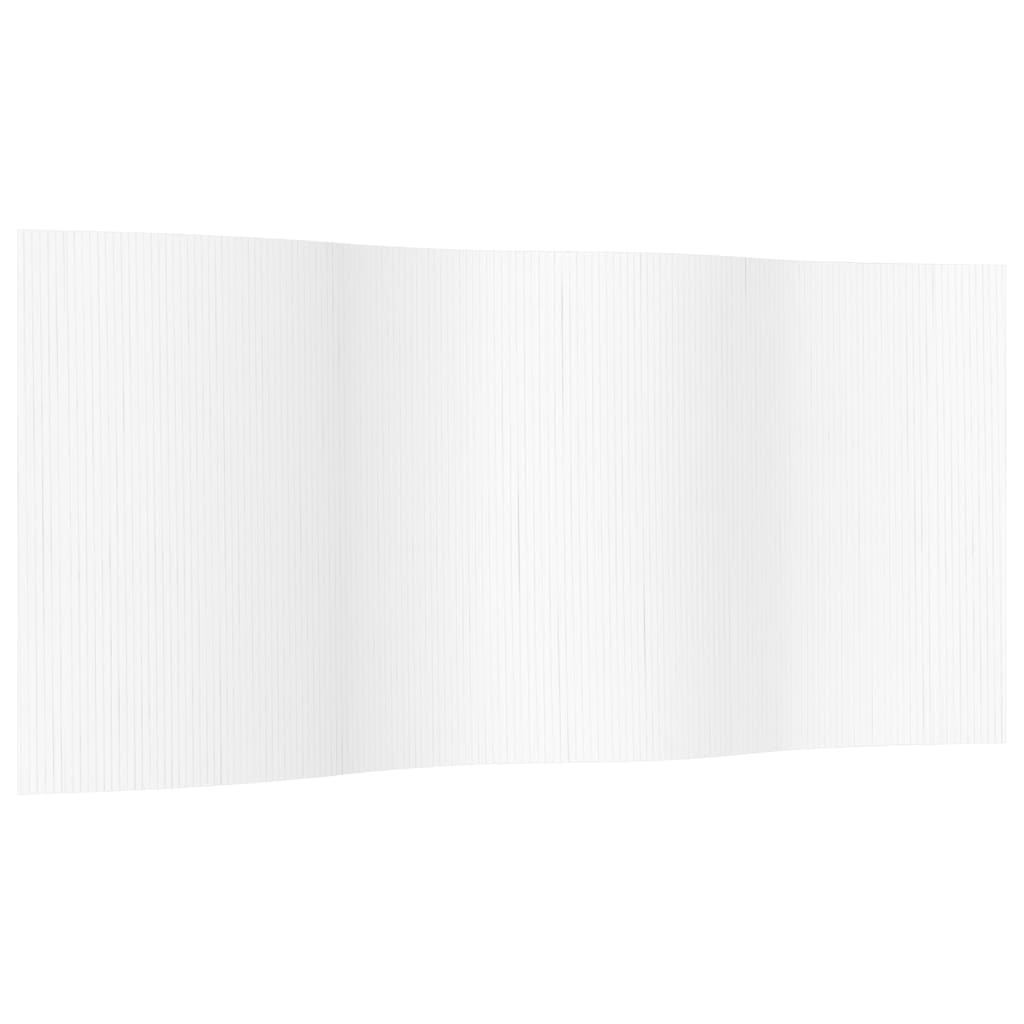 Cloison de séparation blanc 165x400 cm bambou Séparateurs de pièces vidaXL
