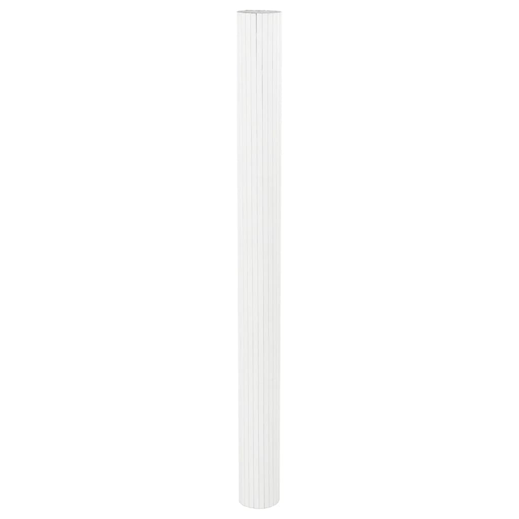 Cloison de séparation blanc 165x400 cm bambou Séparateurs de pièces vidaXL