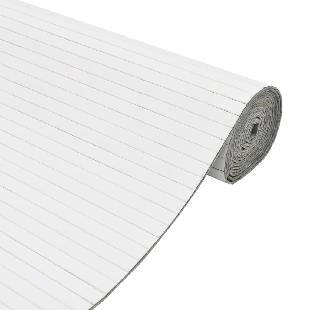 Cloison de séparation blanc 165x400 cm bambou Séparateurs de pièces vidaXL