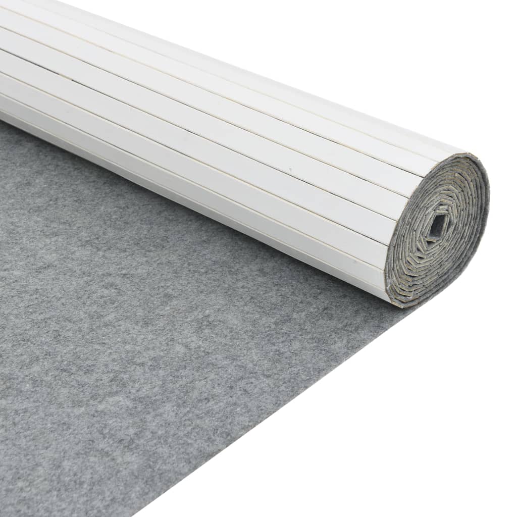 Cloison de séparation blanc 165x400 cm bambou Séparateurs de pièces vidaXL