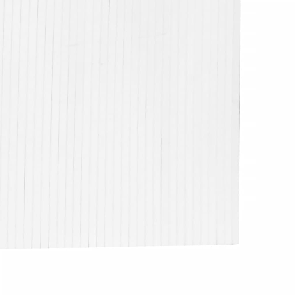 Cloison de séparation blanc 165x400 cm bambou Séparateurs de pièces vidaXL