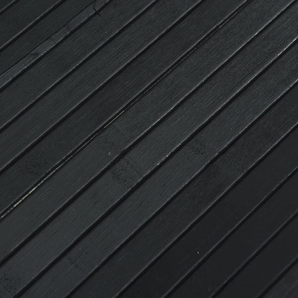 Cloison de séparation noir 165x600 cm bambou - XIOS