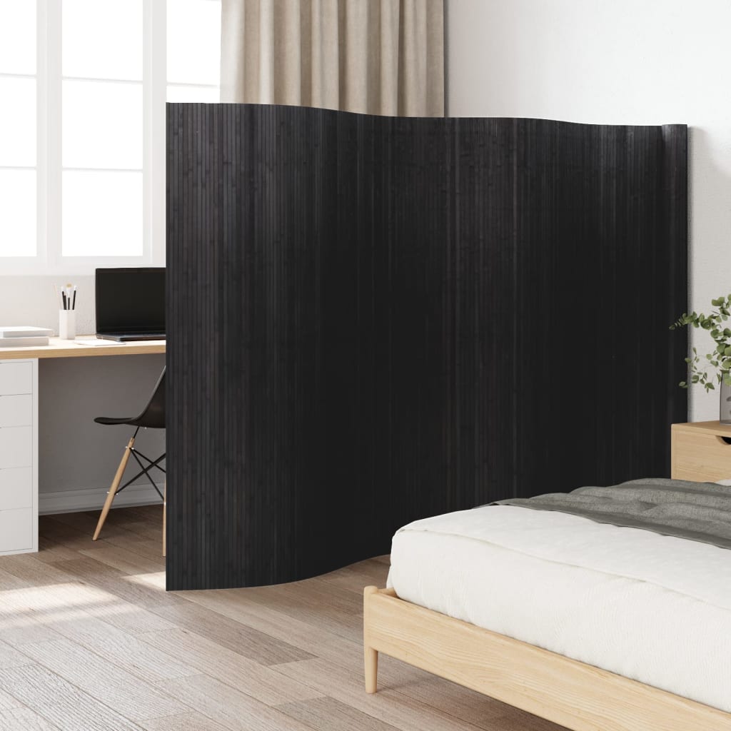 Cloison de séparation gris 165x600 cm bambou - XIOS