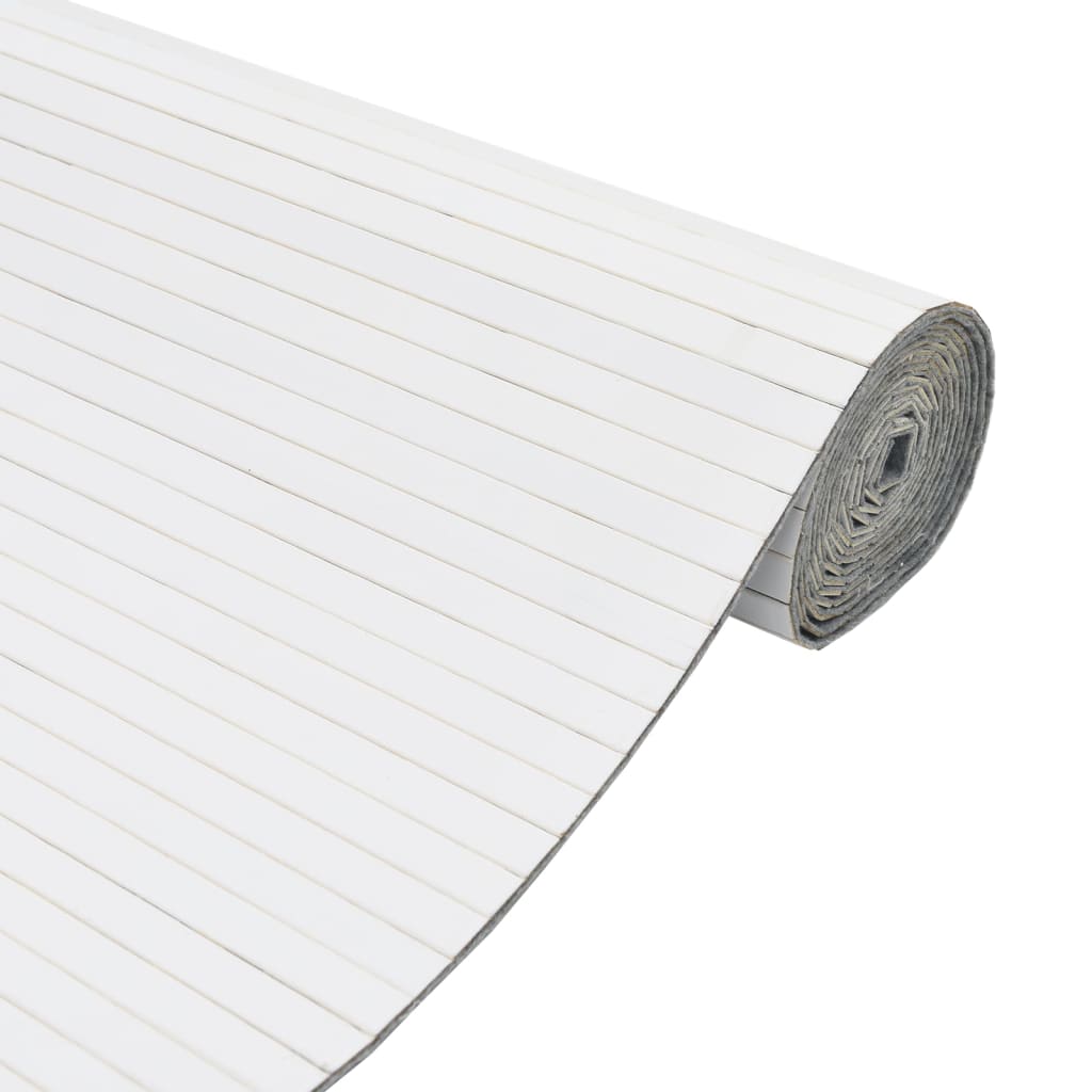 Cloison de séparation blanc 165x800 cm bambou Séparateurs de pièces vidaXL