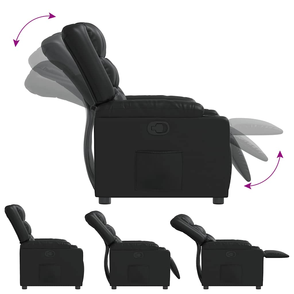 Fauteuil inclinable Noir Similicuir - XIOS
