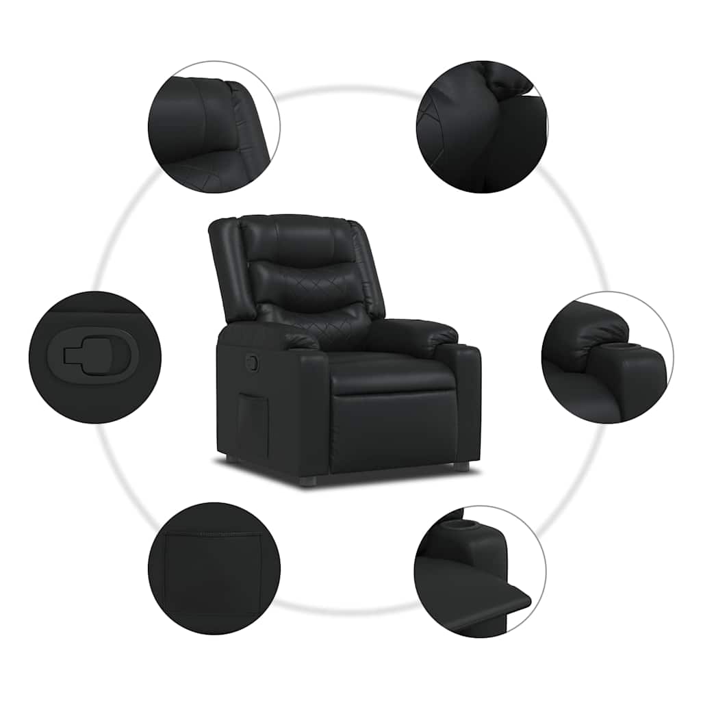 Fauteuil inclinable Noir Similicuir - XIOS