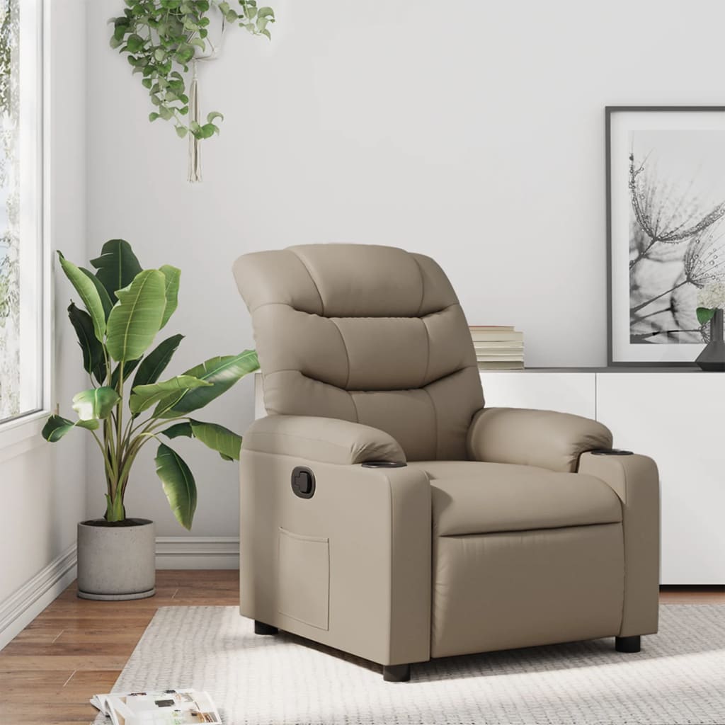 Fauteuil inclinable Cappuccino Similicuir - XIOS