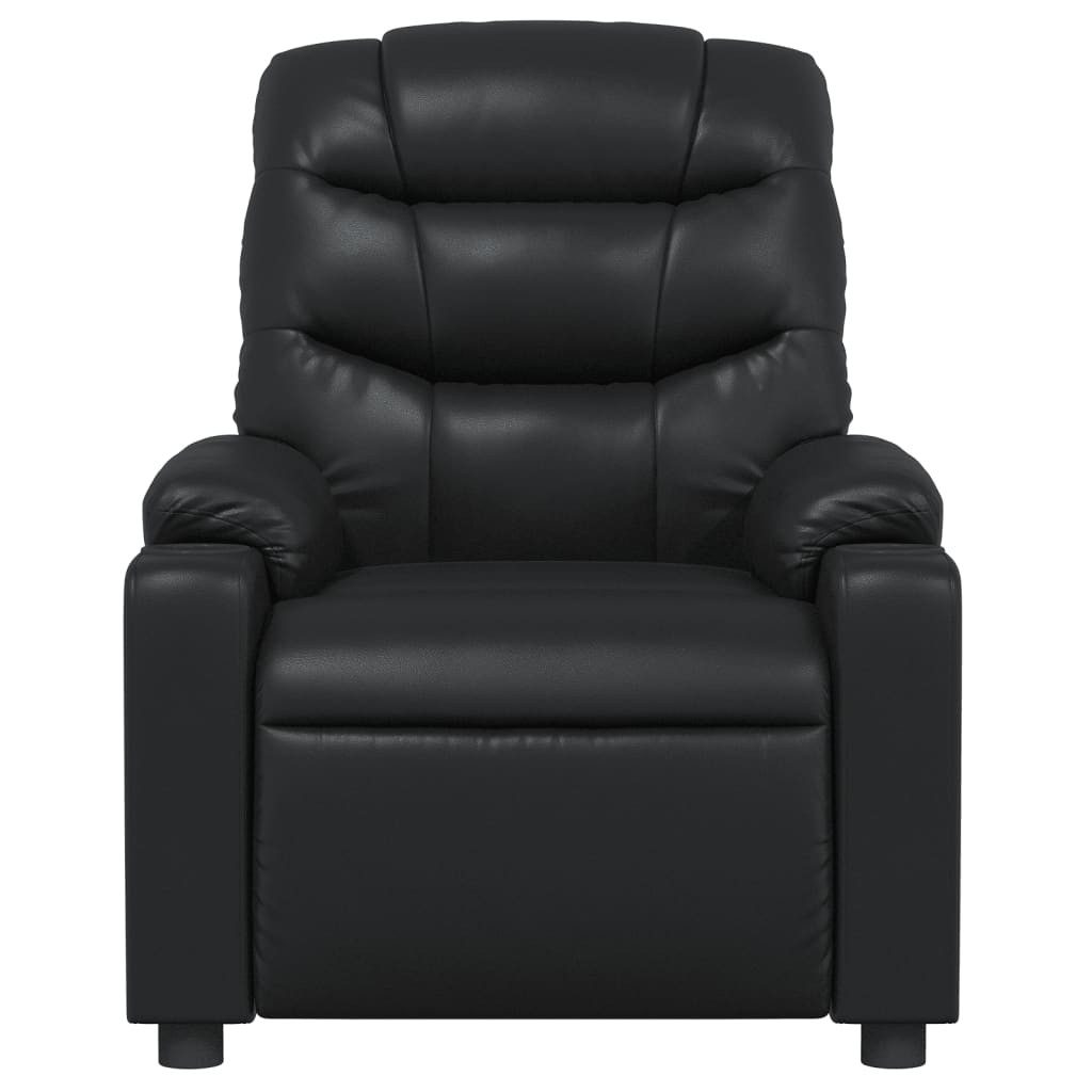 Fauteuil de massage inclinable Noir Similicuir Fauteuils vidaXL
