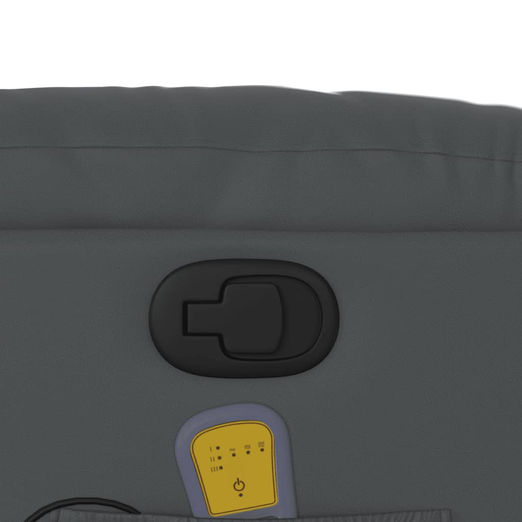 Fauteuil de massage inclinable Gris Similicuir - XIOS